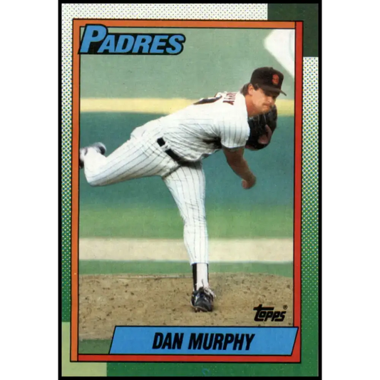 1990 Topps #649 Dan Murphy NM-MT RC Rookie San Diego Padres Baseball Card - Baseball Card Single