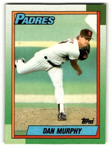 1990 Topps #649 Dan Murphy San Diego Padres Baseball Cards EX/NM ID:53550 - Baseball Card Single
