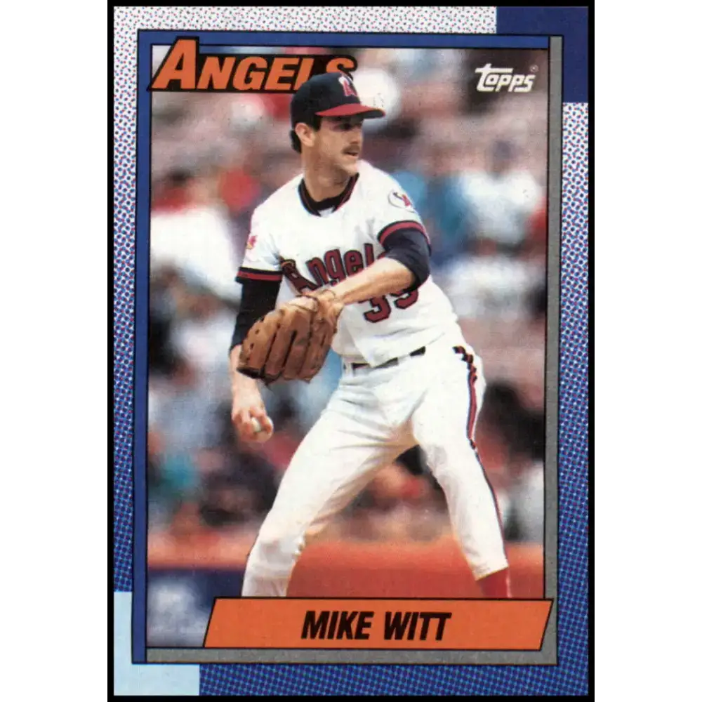 1990 Topps #650 Mike Witt NM-MT California Angels Baseball Card - Baseball Card Single