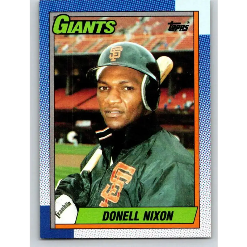 1990 Topps #658 Donell Nixon NM-MT San Francisco Giants Baseball Card - Baseball Card Single