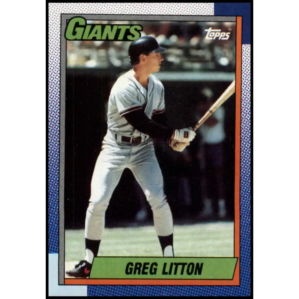 1990 Topps #66 Greg Litton NM-MT San Francisco Giants Baseball Card - Baseball Card Single