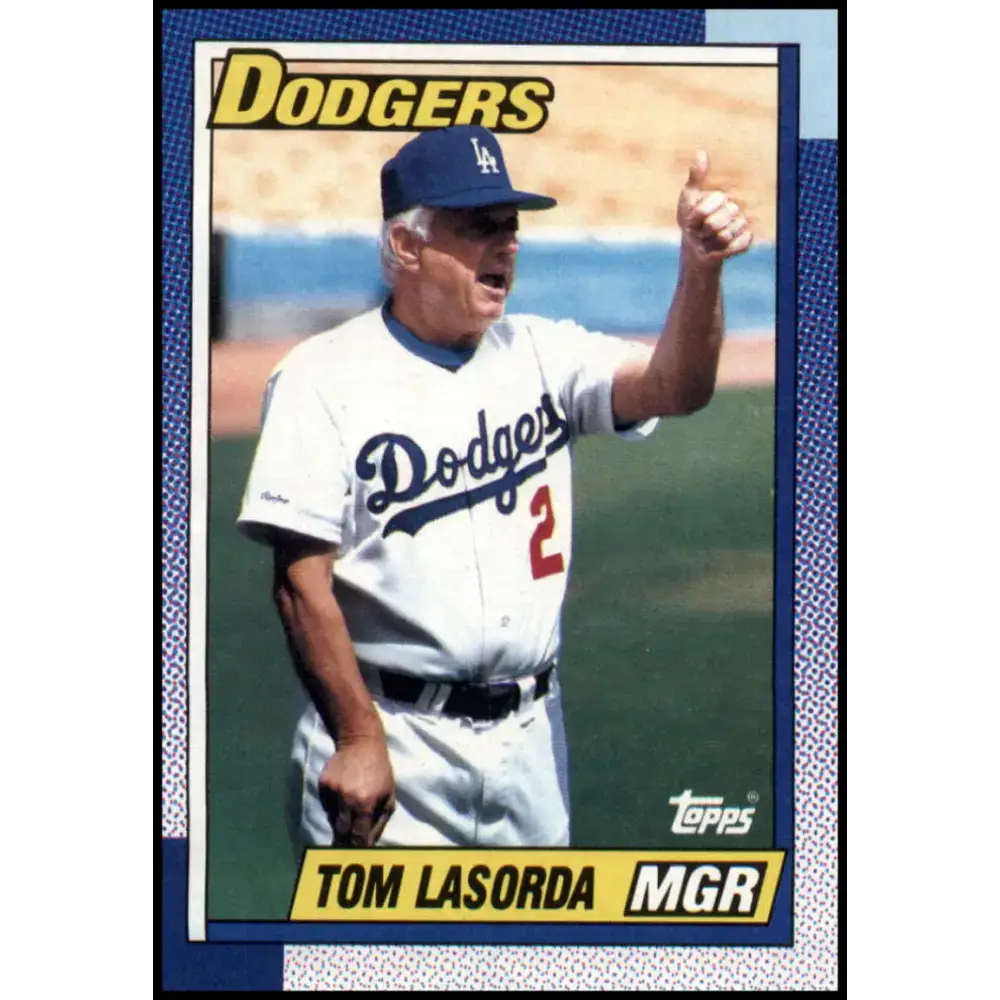 1990 Topps #669 Tommy Lasorda MG NM-MT Los Angeles Dodgers Baseball Card - Baseball Card Single