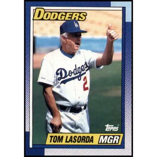 1990 Topps #669 Tommy Lasorda MG NM-MT Los Angeles Dodgers Baseball Card - Baseball Card Single