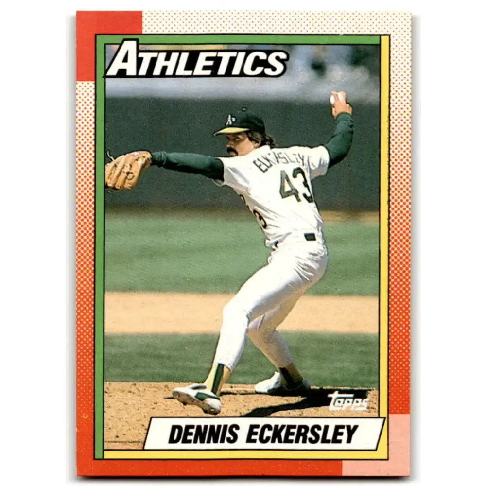 1990 Topps #670 Dennis Eckersley NM-MT Oakland Athletics Baseball Card - Baseball Card Single