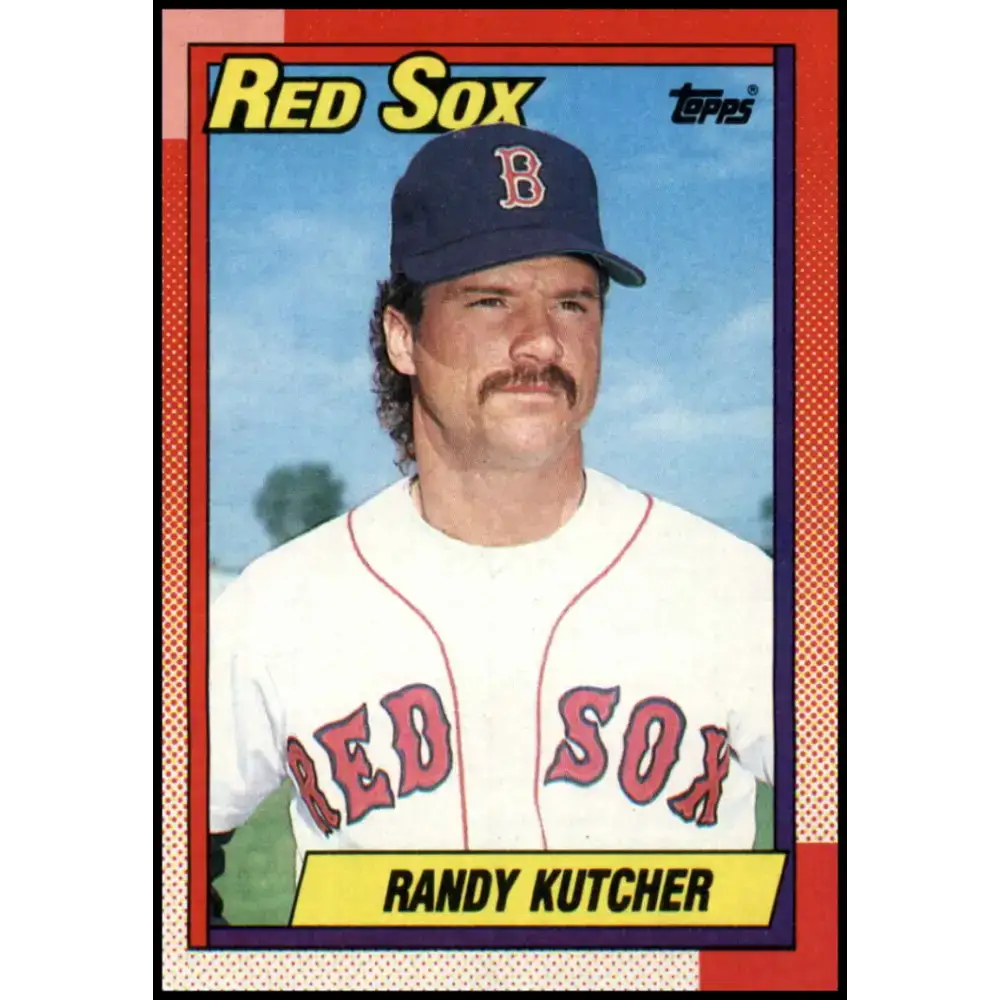 1990 Topps #676 Randy Kutcher NM-MT Boston Red Sox Baseball Card - Baseball Card Single