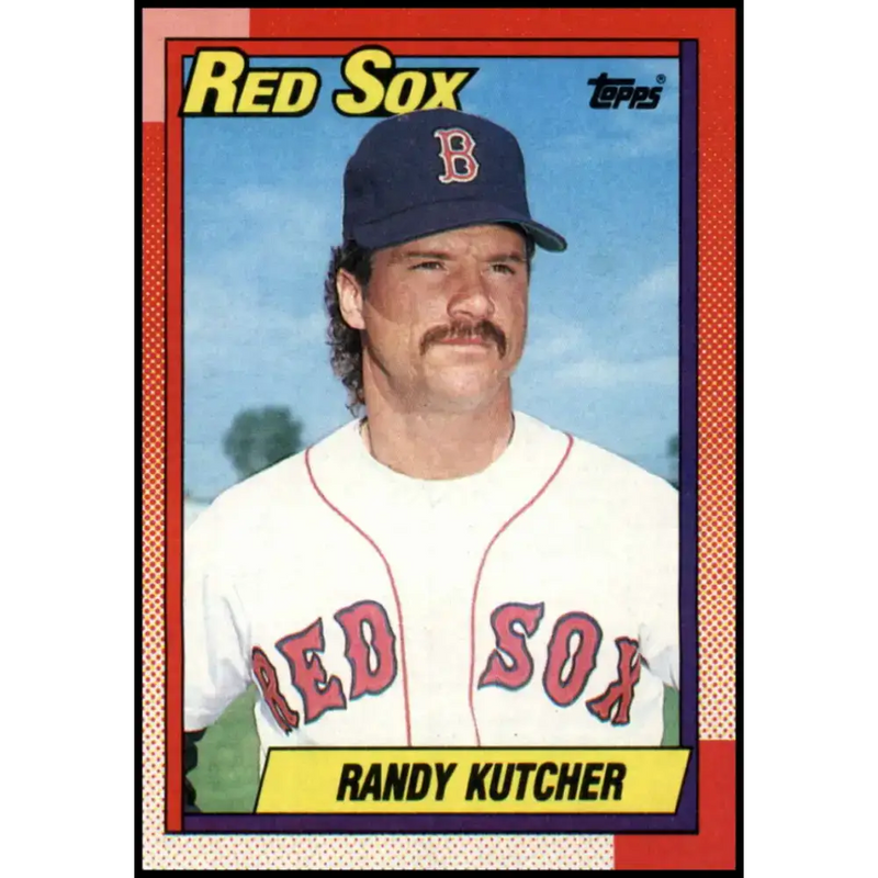 1990 Topps #676 Randy Kutcher NM-MT Boston Red Sox Baseball Card - Baseball Card Single