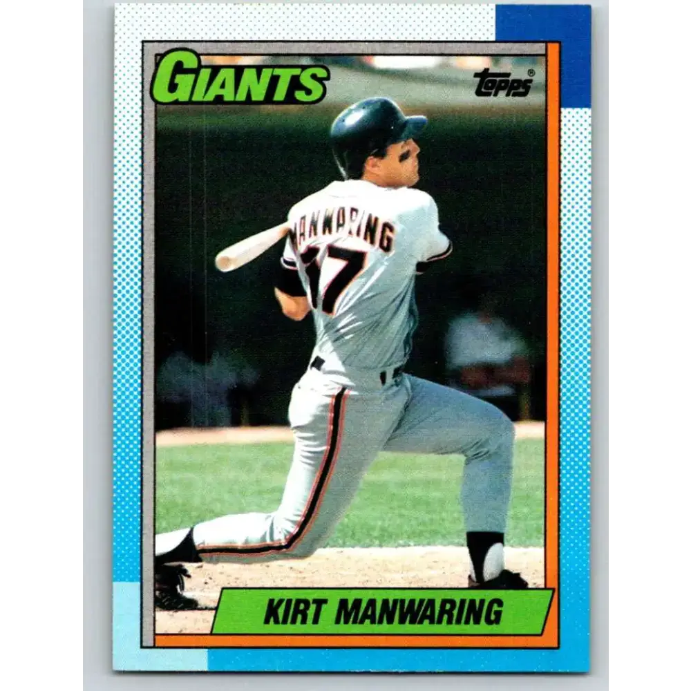 1990 Topps #678 Kirt Manwaring UER NM-MT San Francisco Giants Baseball Card - Baseball Card Single