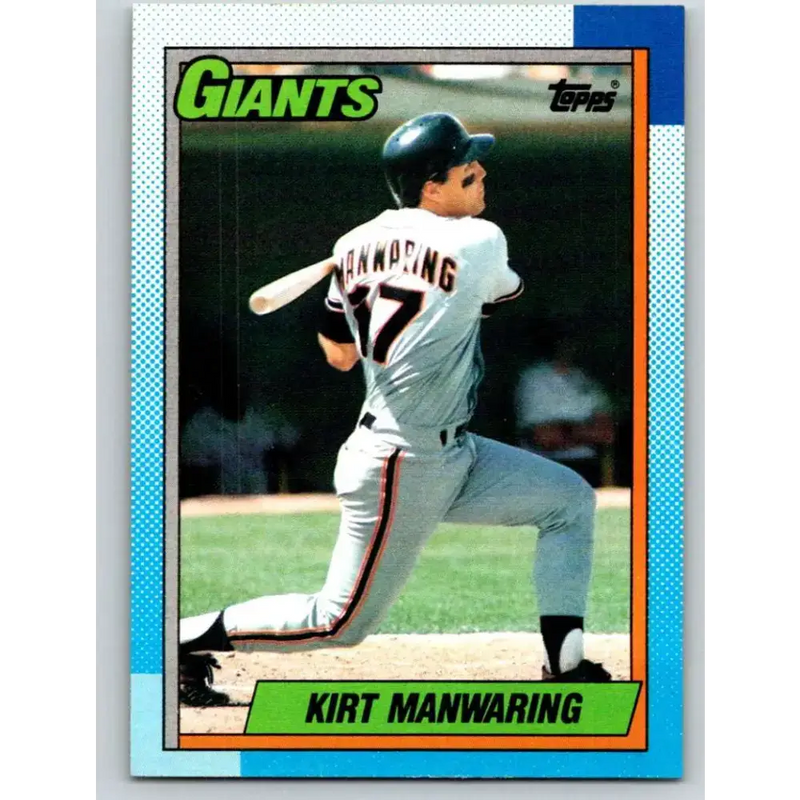 1990 Topps #678 Kirt Manwaring UER NM-MT San Francisco Giants Baseball Card - Baseball Card Single