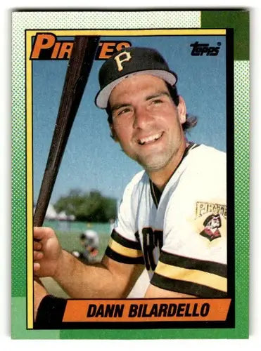 Original gloss Dann Bilardello Pittsburgh baseball card from 1990 Topps #682