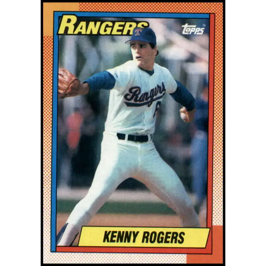 1990 Topps #683 Kenny Rogers NM-MT Texas Rangers Baseball Card - Baseball Card Single