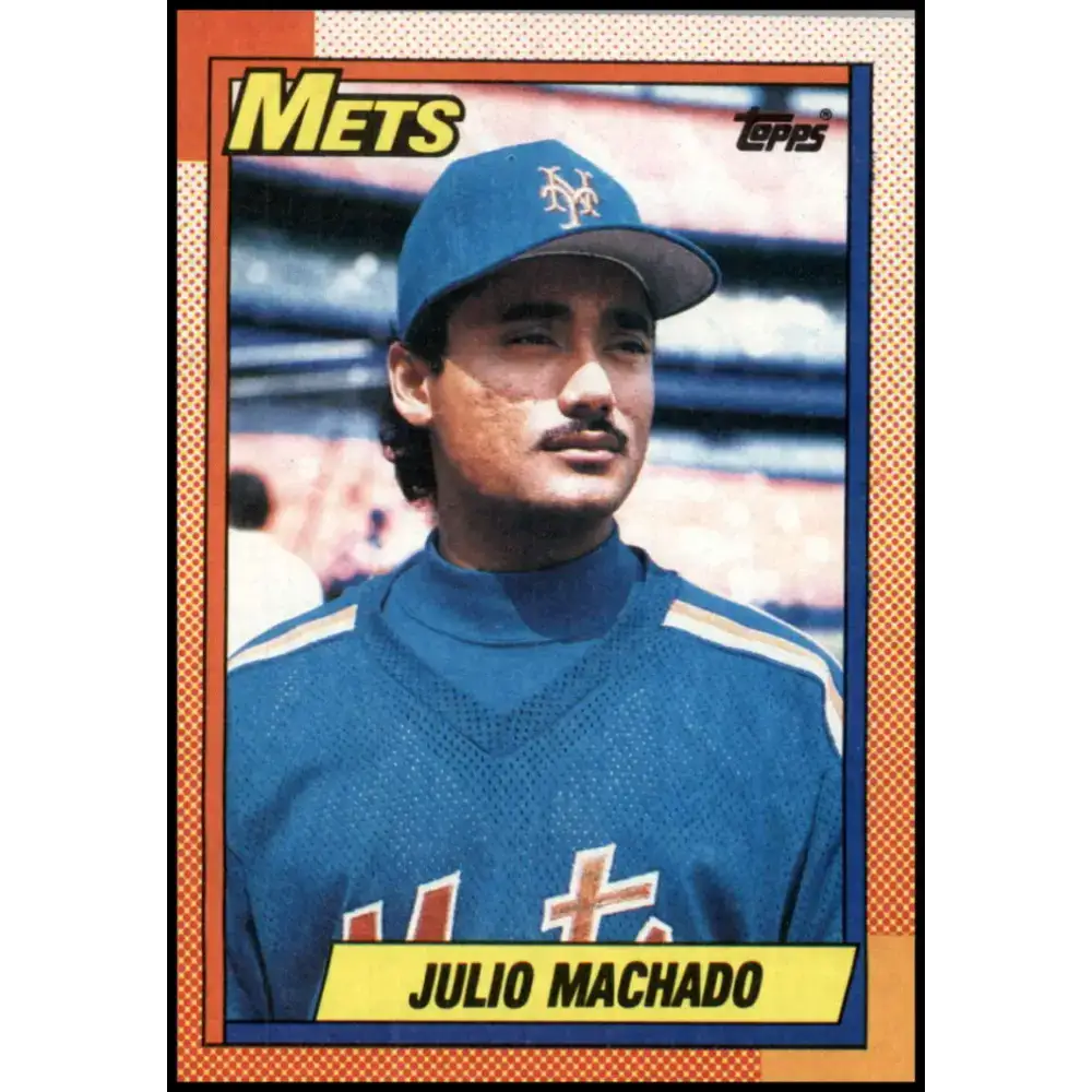 1990 Topps #684 Julio Machado NM-MT RC Rookie New York Mets Baseball Card - Baseball Card Single