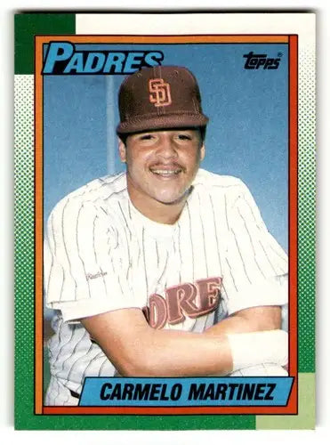 Original gloss Carmelo Martinez San Diego baseball card from 1990 Topps #686