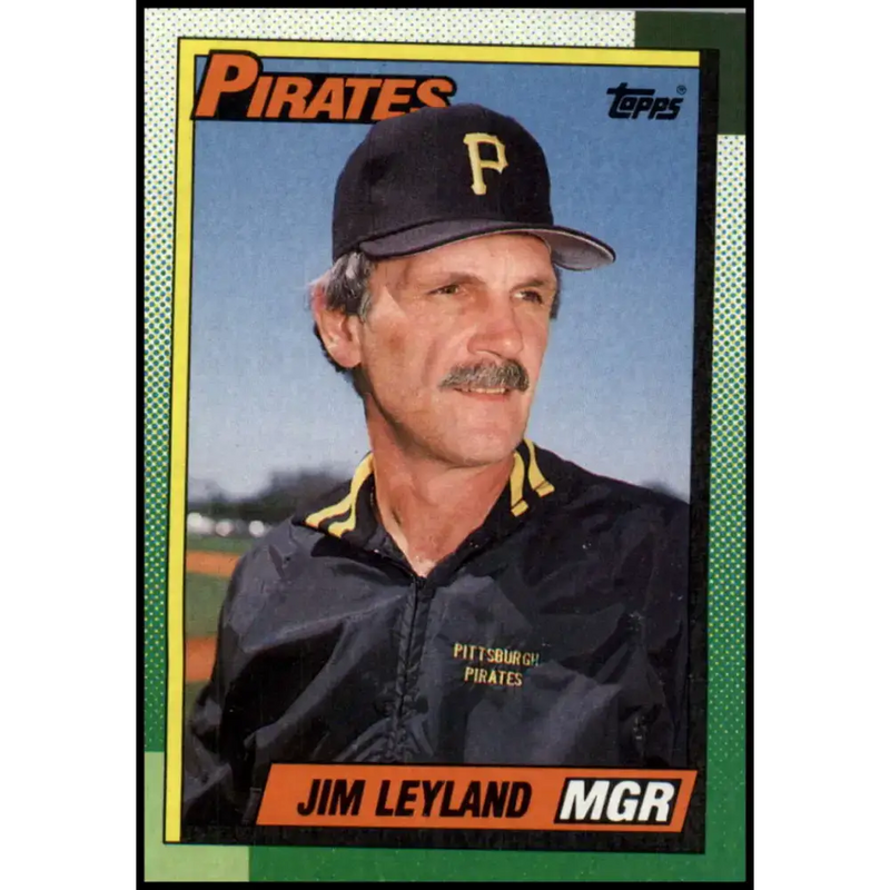 1990 Topps #699 Jim Leyland MG NM-MT Pittsburgh Pirates Baseball Card - Baseball Card Single