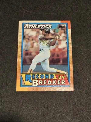 1990 Topps #7 Rickey Henderson - Baseball Card Single