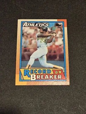 1990 Topps #7 Rickey Henderson - Baseball Card Single