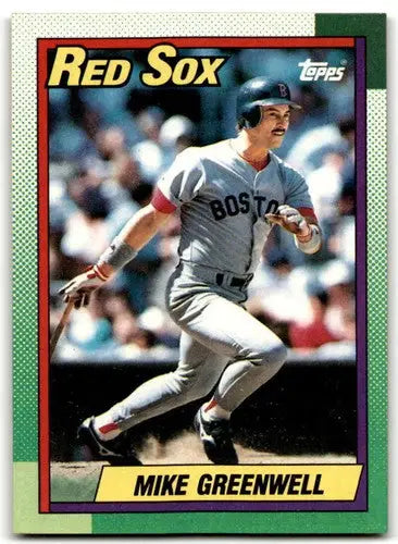 1990 Topps #70 Mike Greenwell NM Near Mint Red Sox ID:43473 - Baseball Card Single