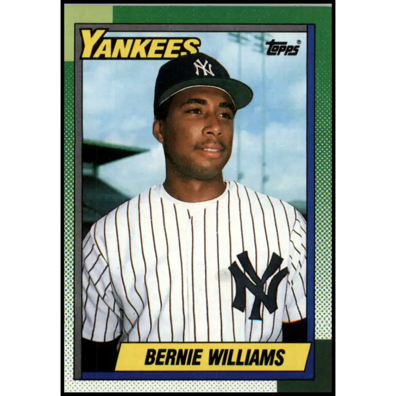 1990 Topps #701 Bernie Williams NM-MT RC Rookie New York Yankees Baseball Card - Baseball Card Single