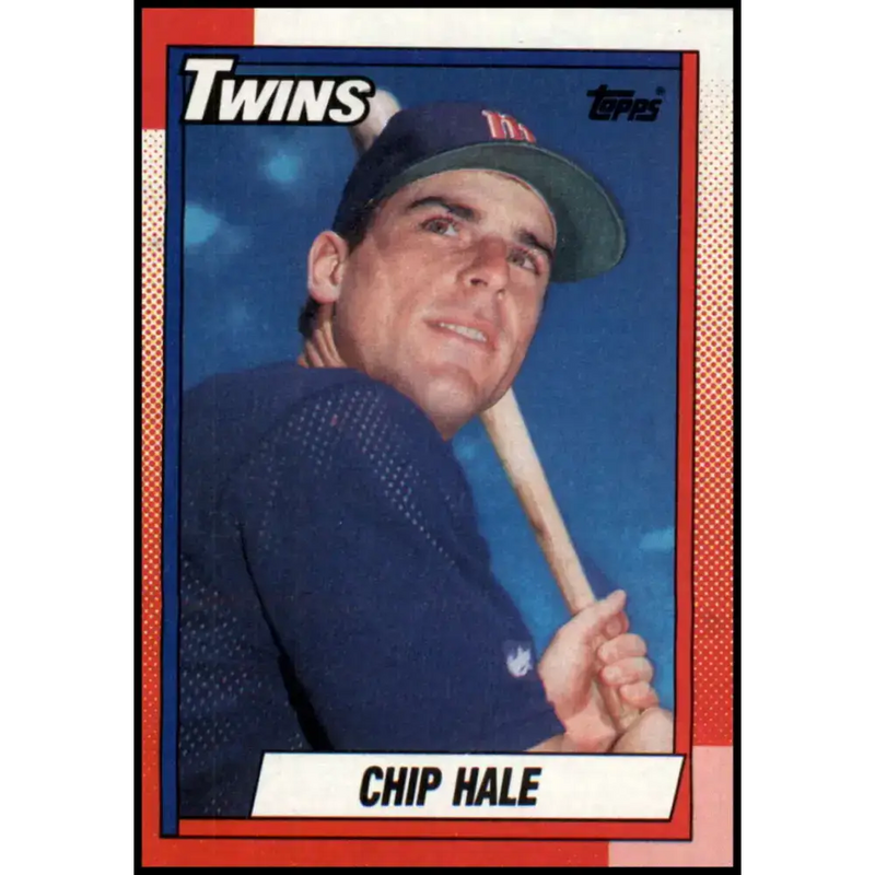 1990 Topps #704 Chip Hale NM-MT RC Rookie Minnesota Twins Baseball Card - Baseball Card Single
