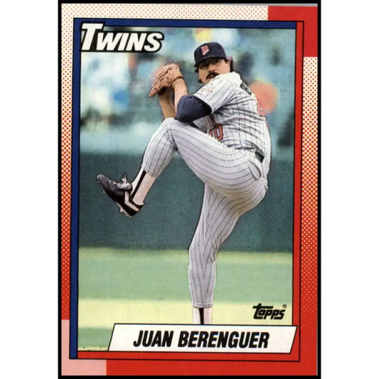 1990 Topps #709 Juan Berenguer NM-MT Minnesota Twins Baseball Card - Baseball Card Single
