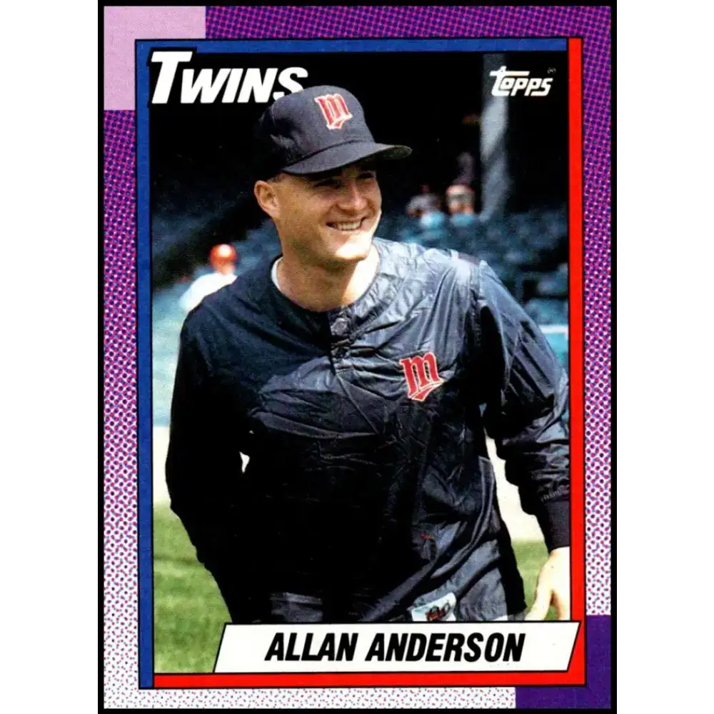 1990 Topps #71 Allan Anderson NM-MT Minnesota Twins Baseball Card - Baseball Card Single