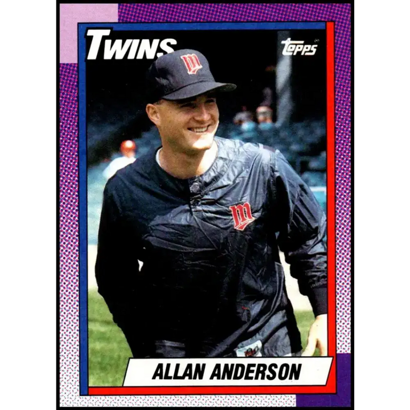 1990 Topps #71 Allan Anderson NM-MT Minnesota Twins Baseball Card - Baseball Card Single