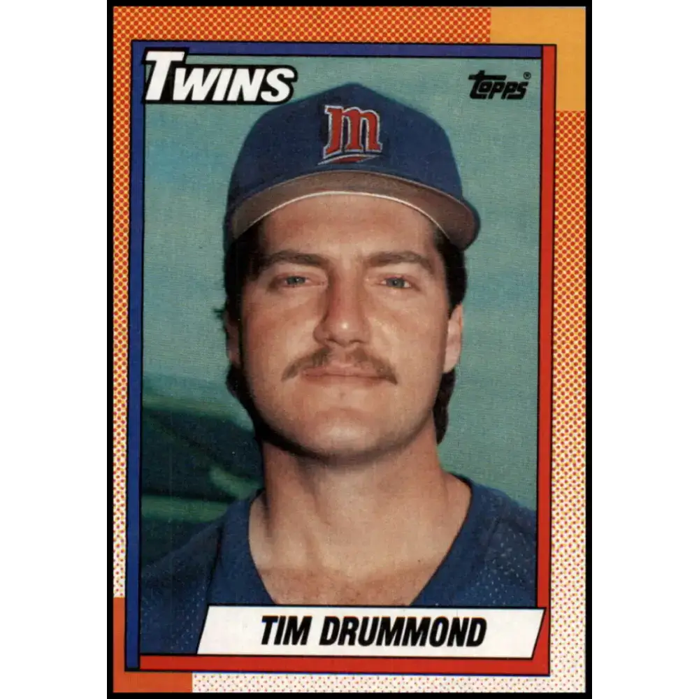 1990 Topps #713 Tim Drummond NM-MT RC Rookie Minnesota Twins Baseball Card - Baseball Card Single
