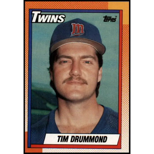 1990 Topps #713 Tim Drummond NM-MT RC Rookie Minnesota Twins Baseball Card - Baseball Card Single