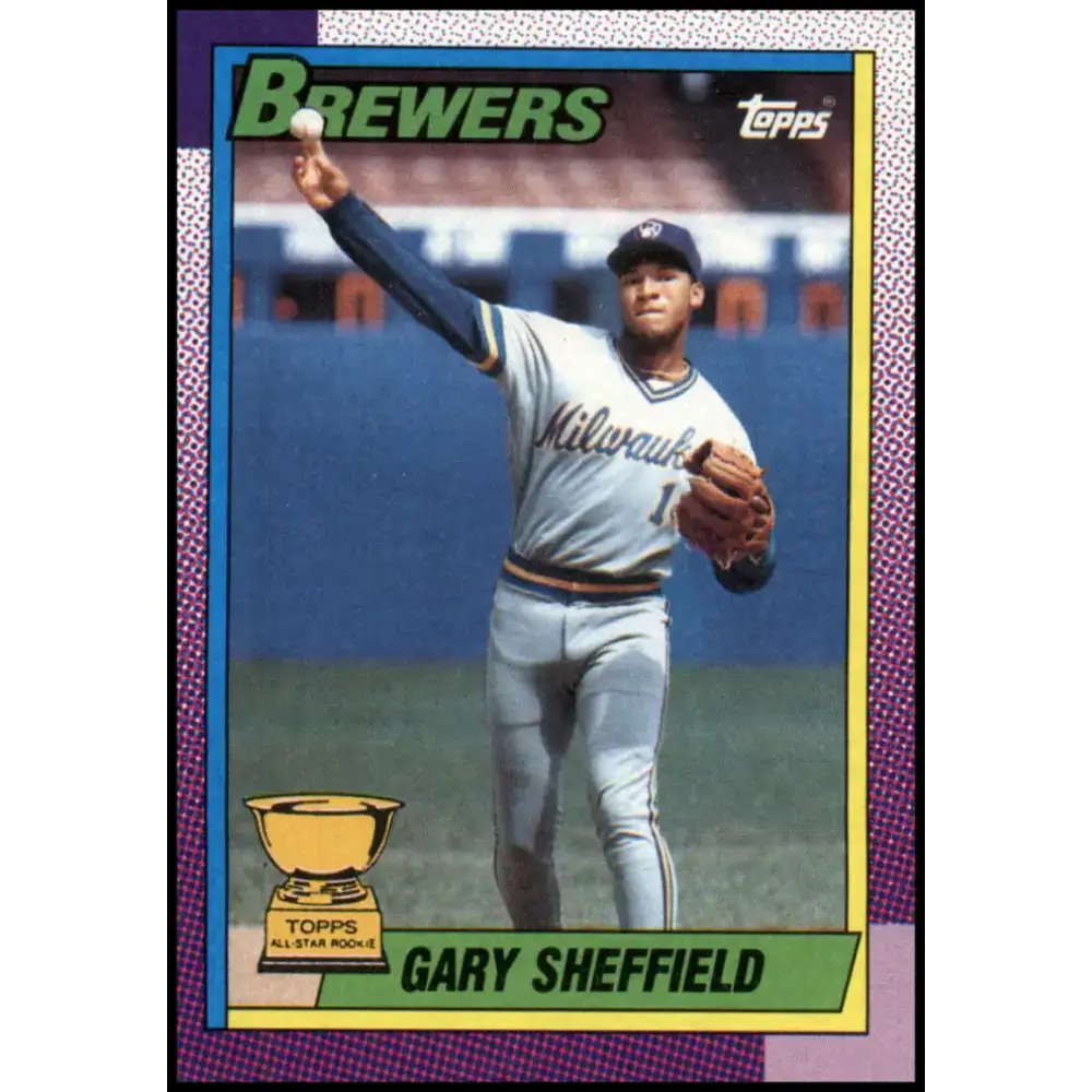 1990 Topps #718 Gary Sheffield NM-MT Milwaukee Brewers Baseball Card - Baseball Card Single