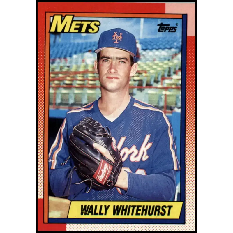 1990 Topps #719 Wally Whitehurst NM-MT New York Mets Baseball Card - Baseball Card Single