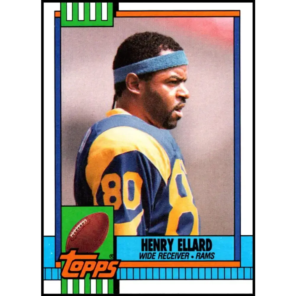 1990 Topps #72 Henry Ellard EX Excellent Los Angeles Rams Football Card