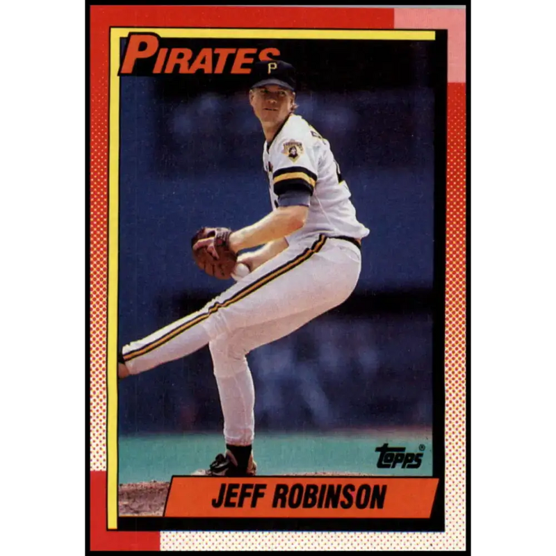 1990 Topps #723 Jeff Robinson NM-MT Pittsburgh Pirates Baseball Card - Baseball Card Single