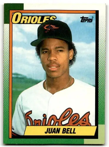 1990 Topps #724 Juan Bell EX/NM Orioles ID:43468 - Baseball Card Single