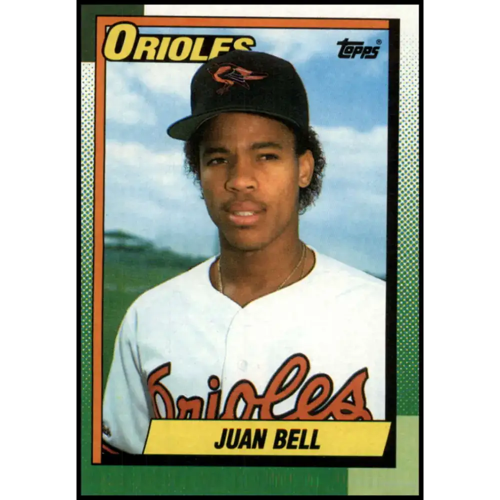 1990 Topps #724 Juan Bell NM-MT Baltimore Orioles Baseball Card - Baseball Card Single