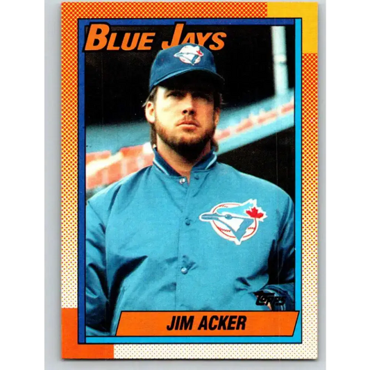 1990 Topps #728 Jim Acker NM-MT Toronto Blue Jays Baseball Card - Baseball Card Single