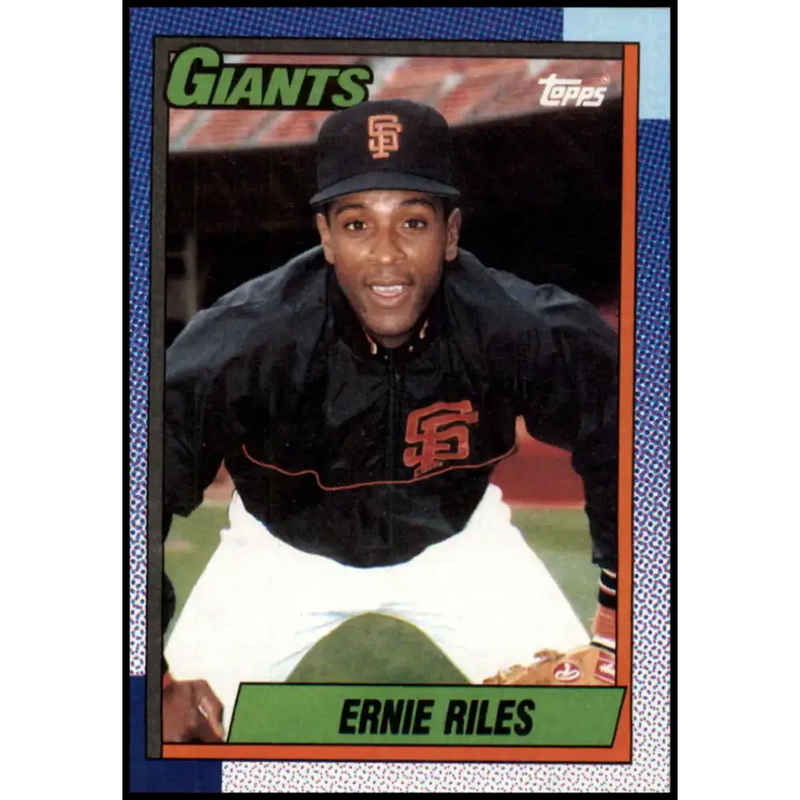 1990 Topps #732 Ernest Riles NM-MT San Francisco Giants Baseball Card - Baseball Card Single