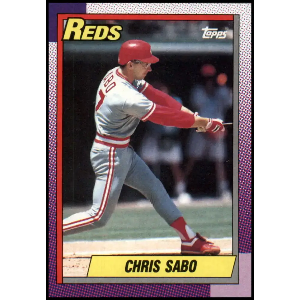 1990 Topps #737 Chris Sabo NM-MT Cincinnati Reds Baseball Card - Baseball Card Single