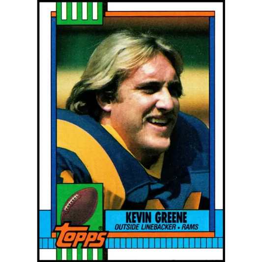 1990 Topps #74 Kevin Greene EX Excellent Los Angeles Rams Football Card