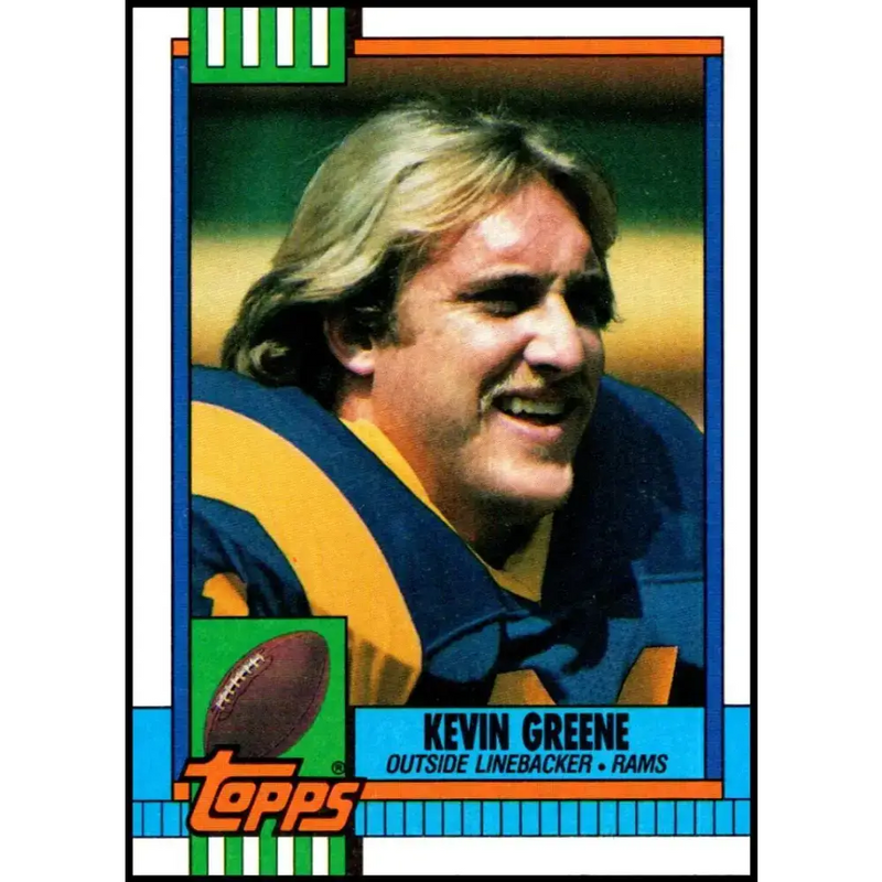 1990 Topps #74 Kevin Greene EX Excellent Los Angeles Rams Football Card - Football Card Single