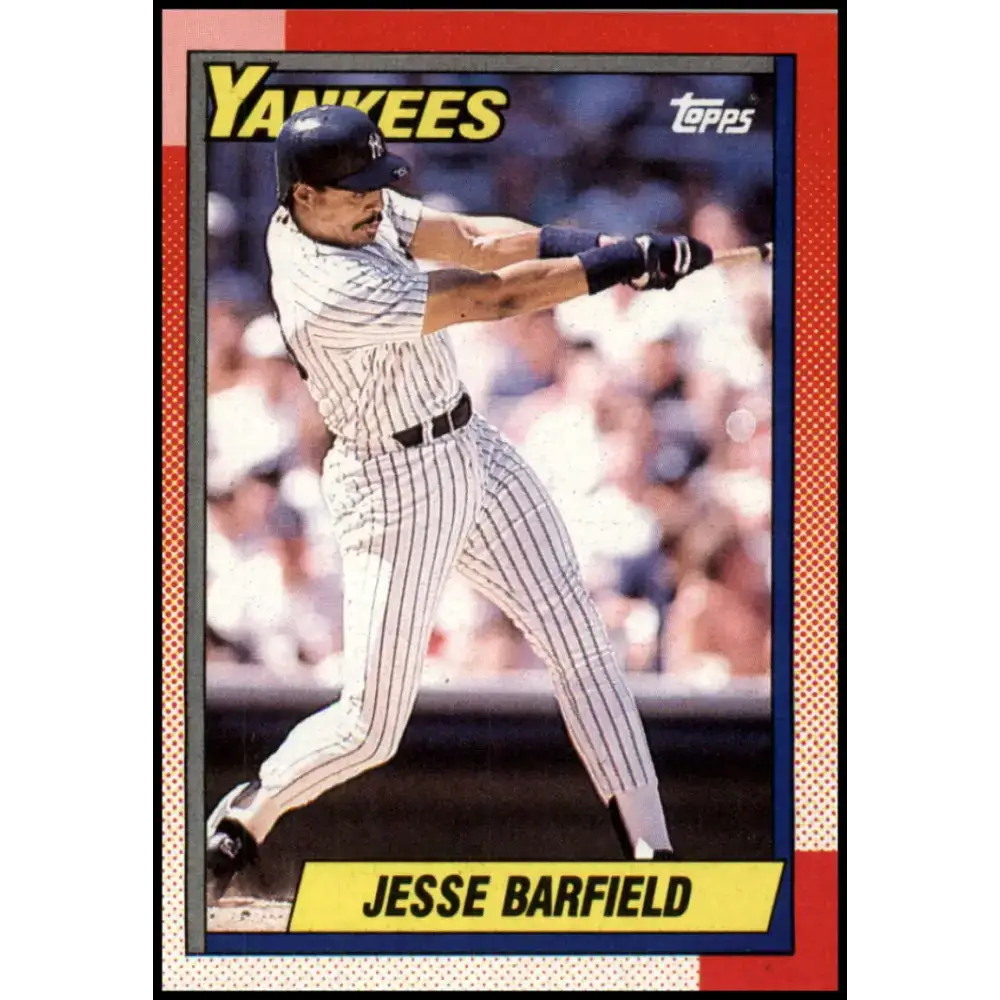 1990 Topps #740 Jesse Barfield NM-MT New York Yankees Baseball Card - Baseball Card Single