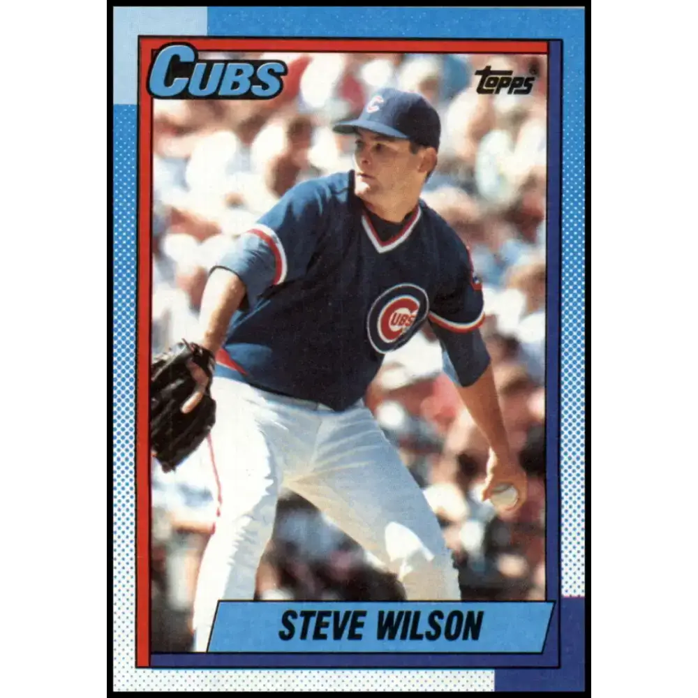 1990 Topps #741 Steve Wilson NM-MT Chicago Cubs Baseball Card - Baseball Card Single