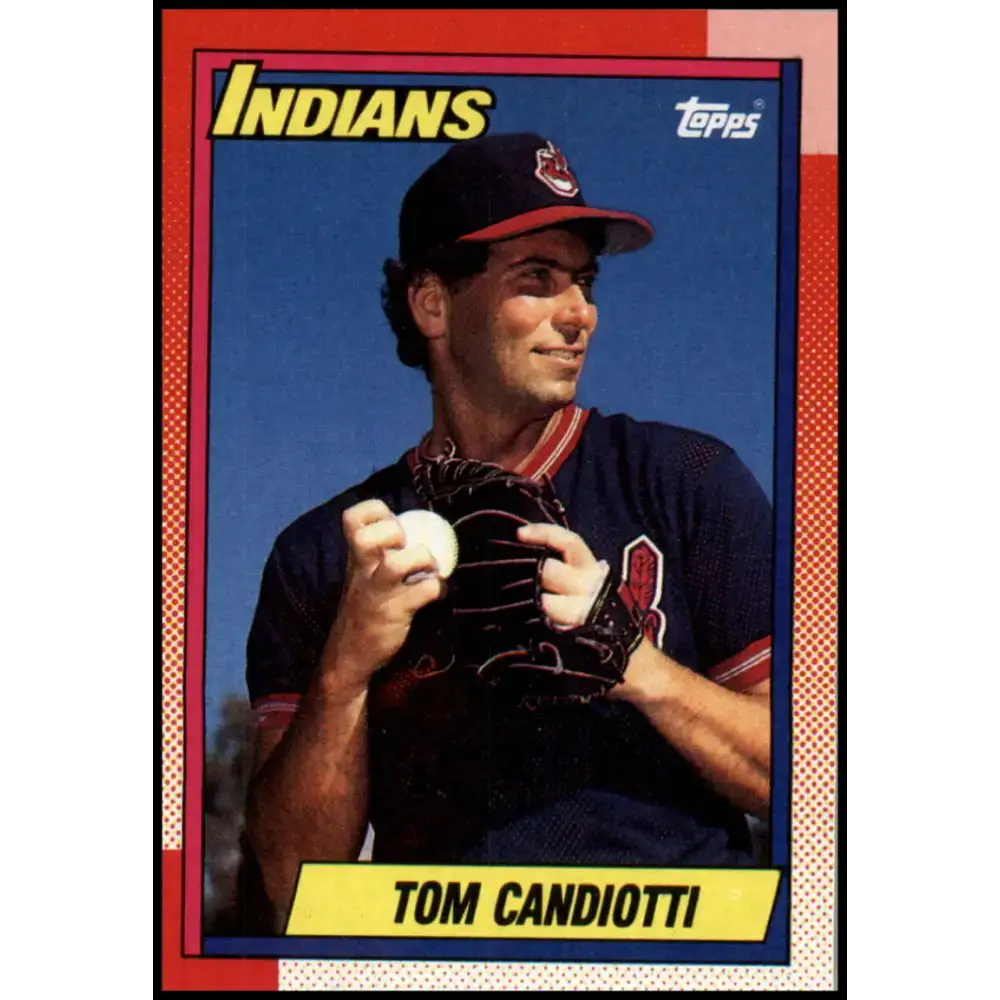 1990 Topps #743 Tom Candiotti NM-MT Cleveland Indians Baseball Card - Baseball Card Single
