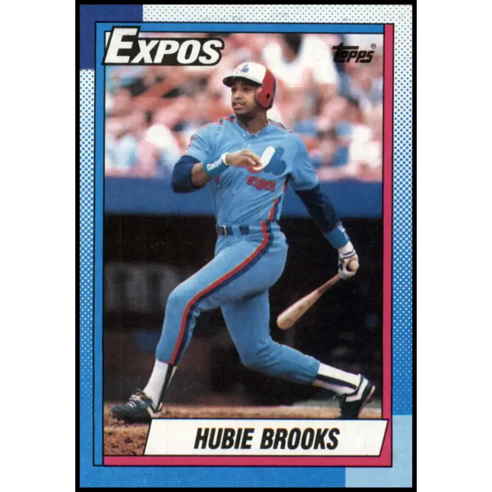 1990 Topps #745 Hubie Brooks NM-MT Montreal Expos Baseball Card - Baseball Card Single