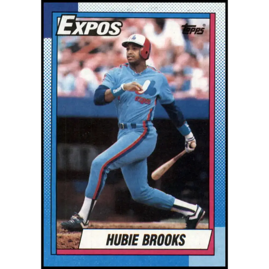 1990 Topps #745 Hubie Brooks NM-MT Montreal Expos Baseball Card - Baseball Card Single