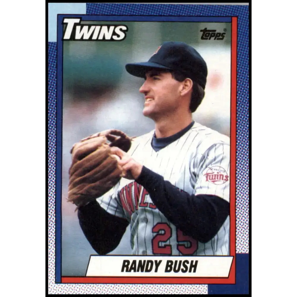1990 Topps #747 Randy Bush NM-MT Minnesota Twins Baseball Card - Baseball Card Single