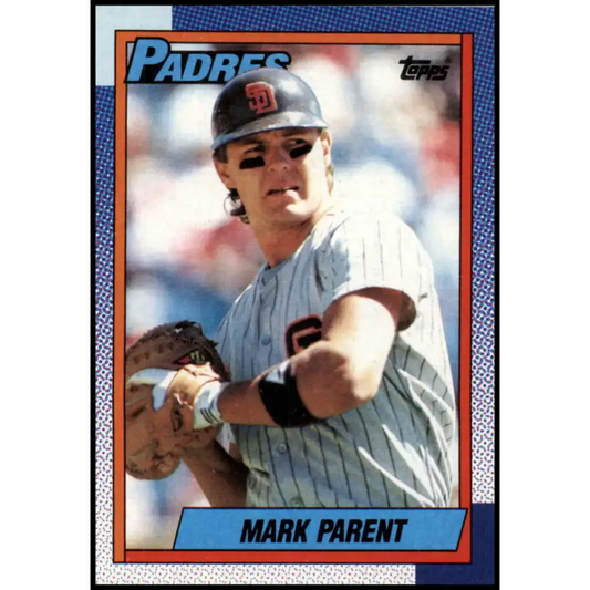 1990 Topps #749 Mark Parent UER NM-MT San Diego Padres Baseball Card - Baseball Card Single