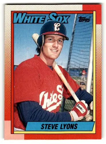 1990 Topps #751 Steve Lyons Chicago White Sox Baseball Cards EX/NM ID:53756 - Baseball Card Single