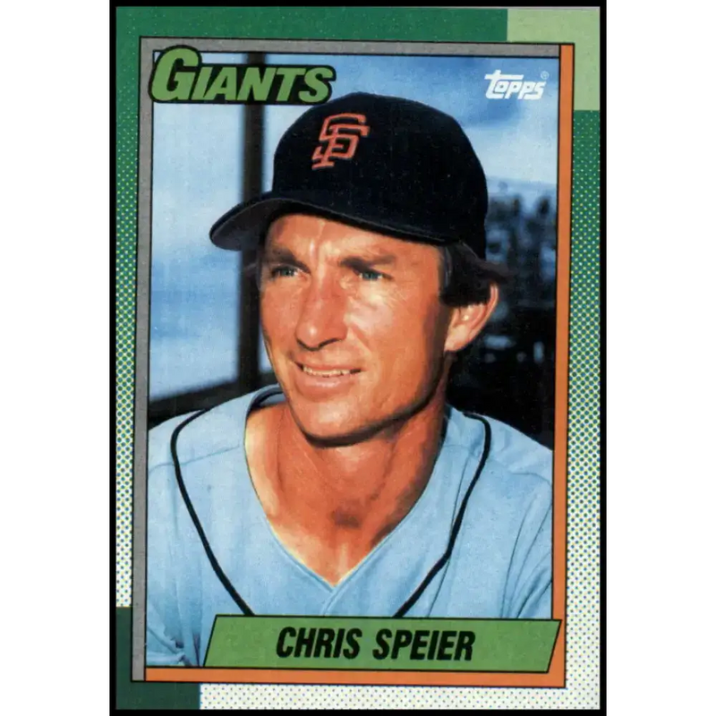 1990 Topps #753 Chris Speier NM-MT San Francisco Giants Baseball Card - Baseball Card Single