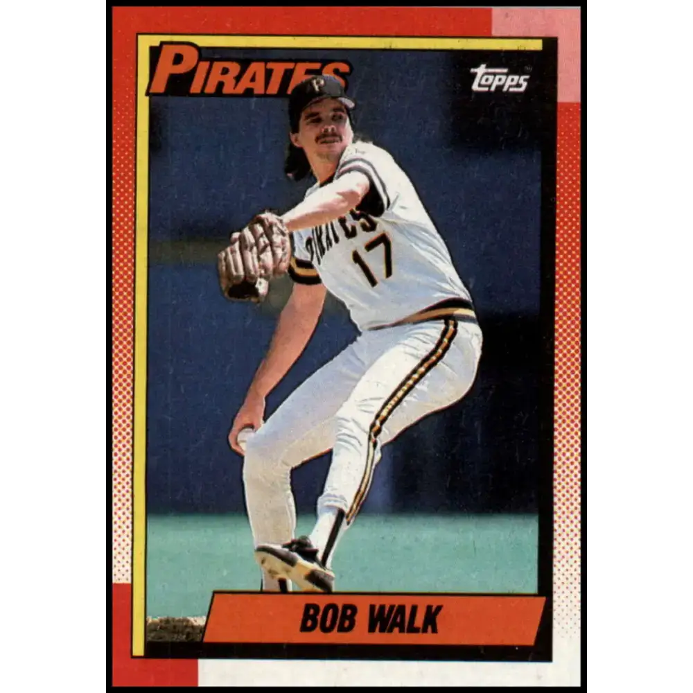 1990 Topps #754 Bob Walk NM-MT Pittsburgh Pirates Baseball Card - Baseball Card Single
