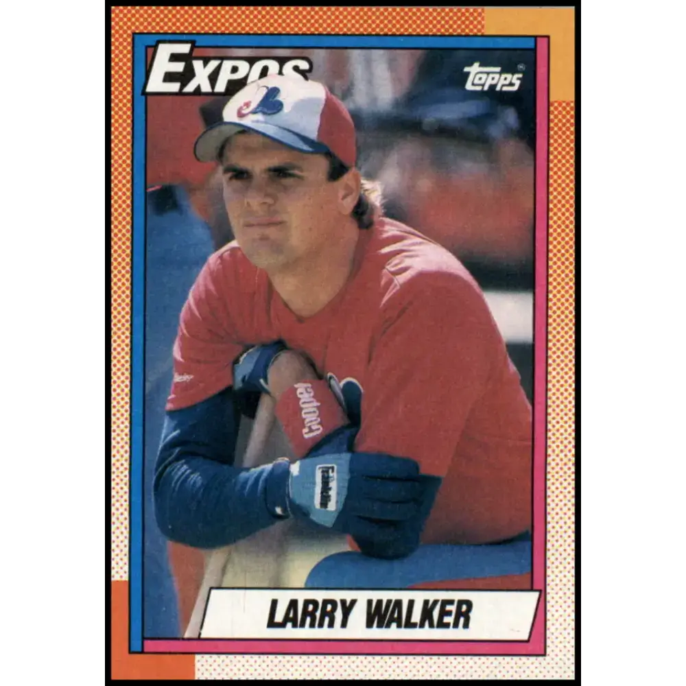 1990 Topps #757 Larry Walker NM-MT RC Rookie Montreal Expos Baseball Card