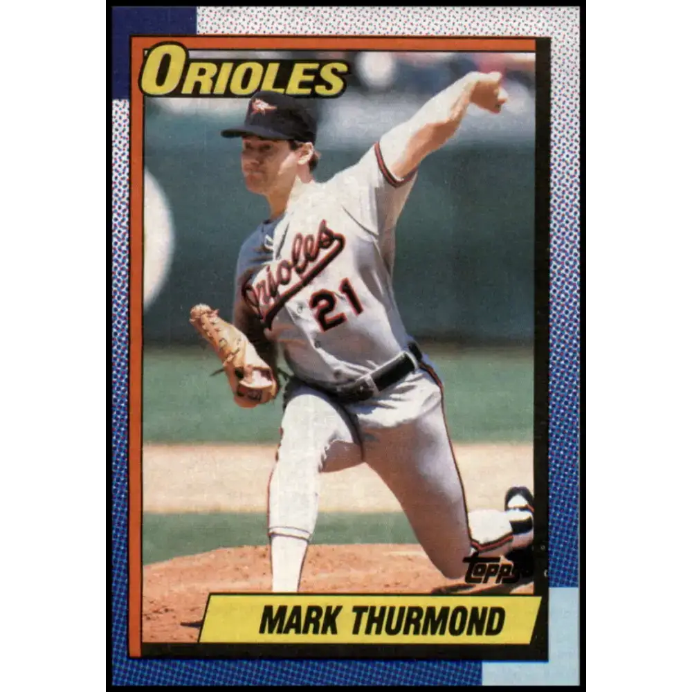 1990 Topps #758 Mark Thurmond NM-MT Baltimore Orioles Baseball Card - Baseball Card Single